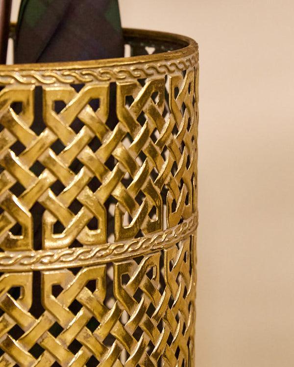 Dibor Gold Lattice Umbrella Stand