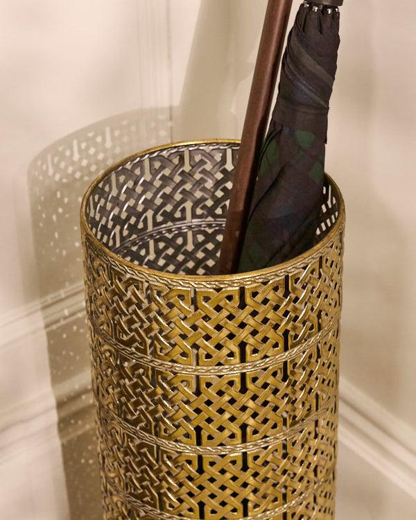 Dibor Gold Lattice Umbrella Stand