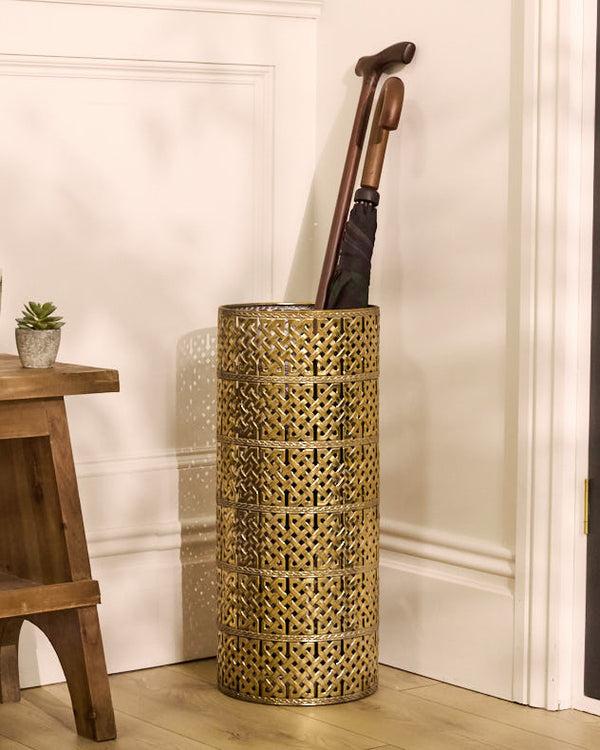dibor Gold Lattice Umbrella Stand
