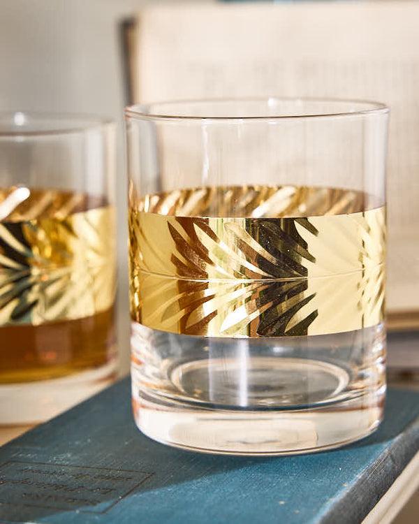 Dibor Gold Leaf Whisky Tumblers