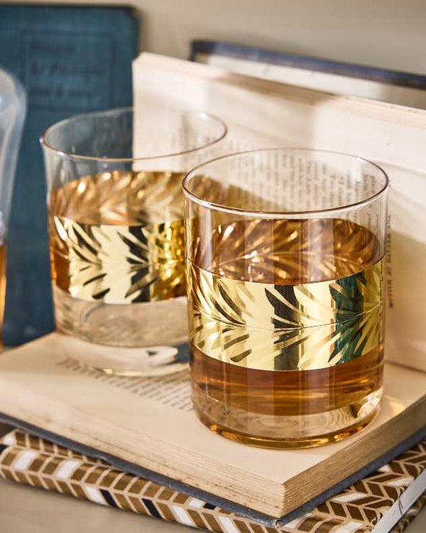 dibor Gold Leaf Whisky Tumblers