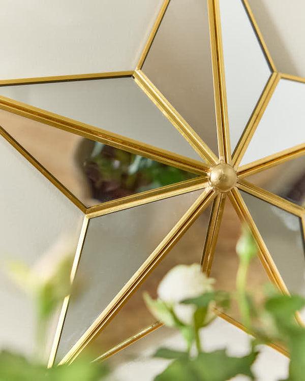 Dibor Gold Star Wall Mirror