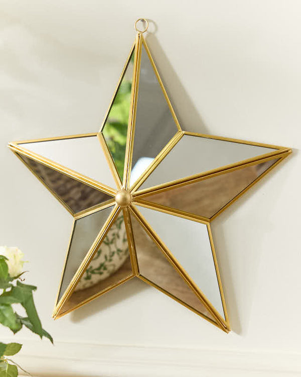 dibor Gold Star Wall Mirror