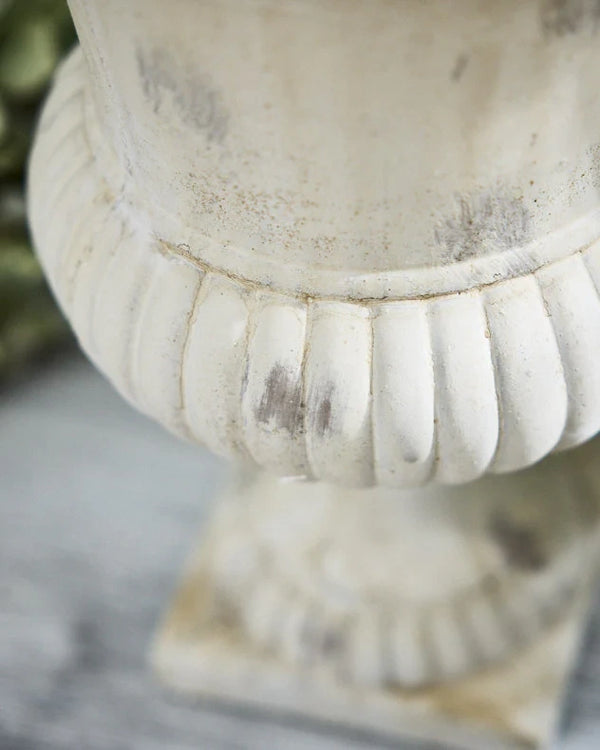 Dibor Granada White Urn Planters