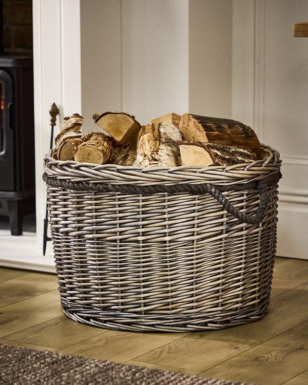 dibor Grande Woven Log Storage Basket