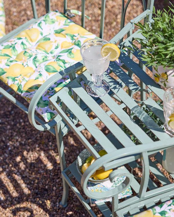 Dibor Green Arched Iron Companion Seat