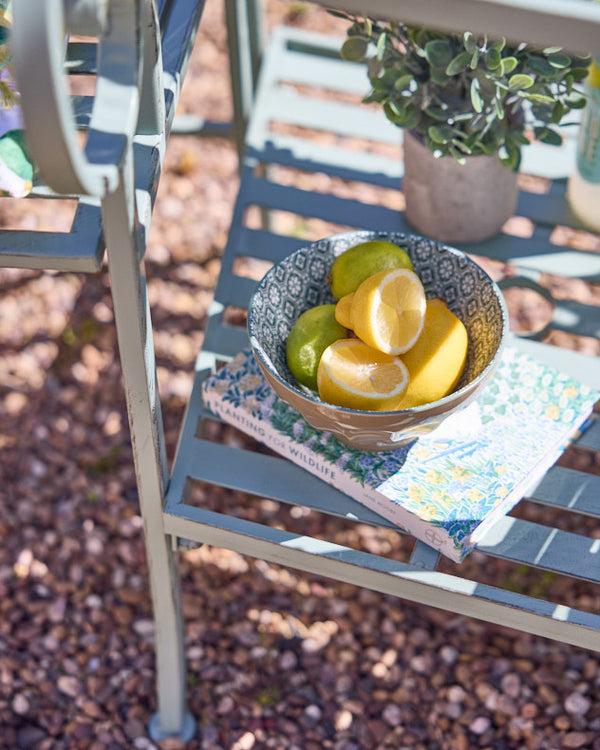 Dibor Green Arched Iron Companion Seat