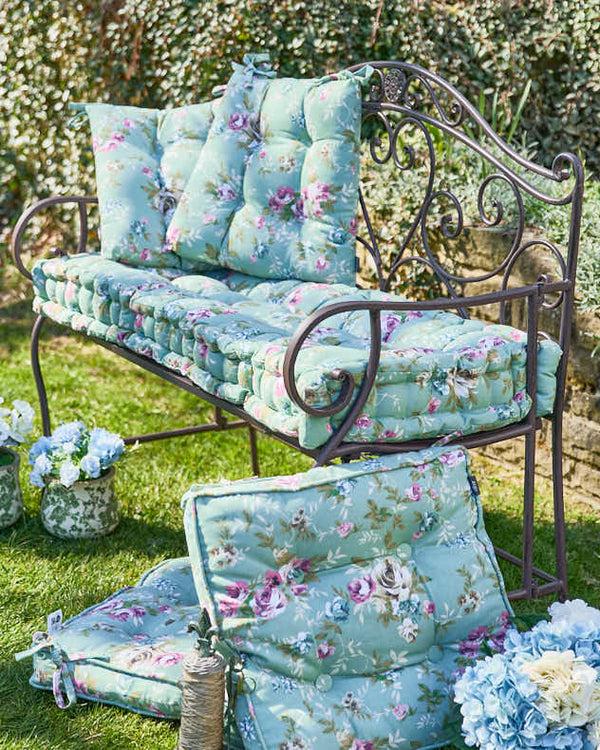 dibor Green Floral Garden Cushion Collection