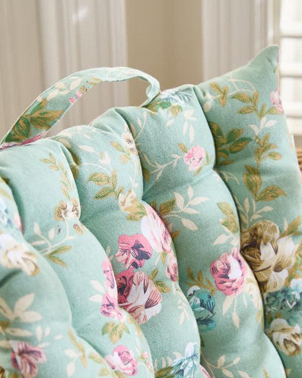 Dibor Green Floral Indoor Bench Mattress