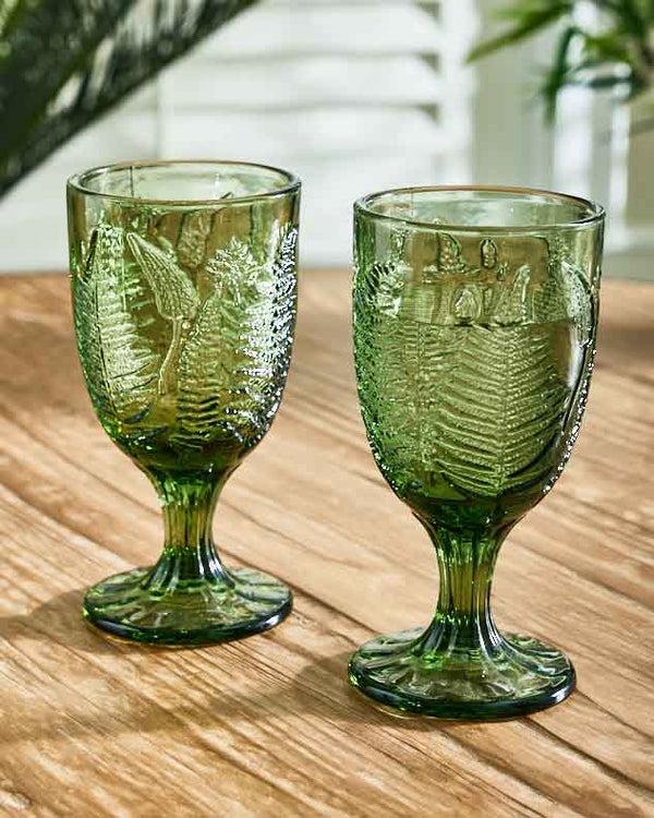 Dibor Green Leaf Wine Goblet