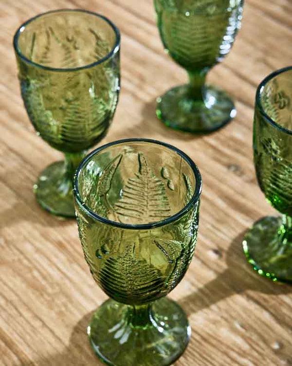 Dibor Green Leaf Wine Goblet