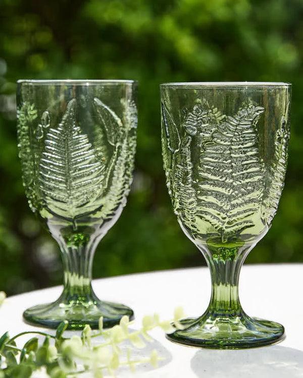 dibor Green Leaf Wine Goblet