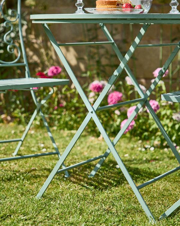 Dibor Green Scrolled 3 Piece Bistro Set