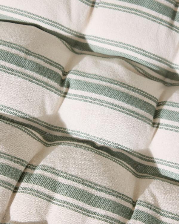 Dibor Green Stripe Garden Bench Cushion