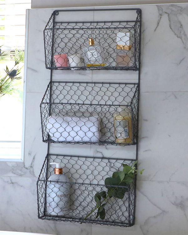 dibor Grey Bathroom Storage Unit