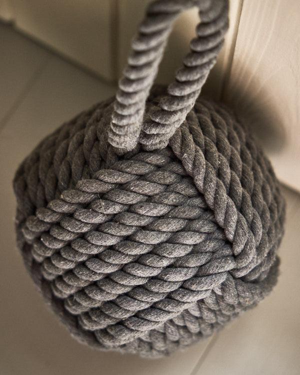 Dibor Grey Jute Rope Doorstop