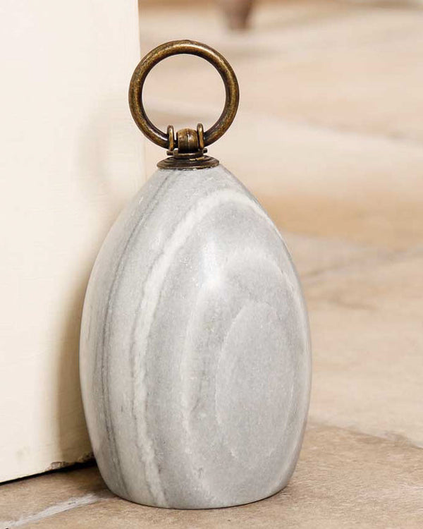Dibor Grey Marble Door Stop
