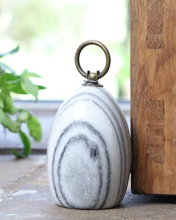dibor Grey Marble Door Stop