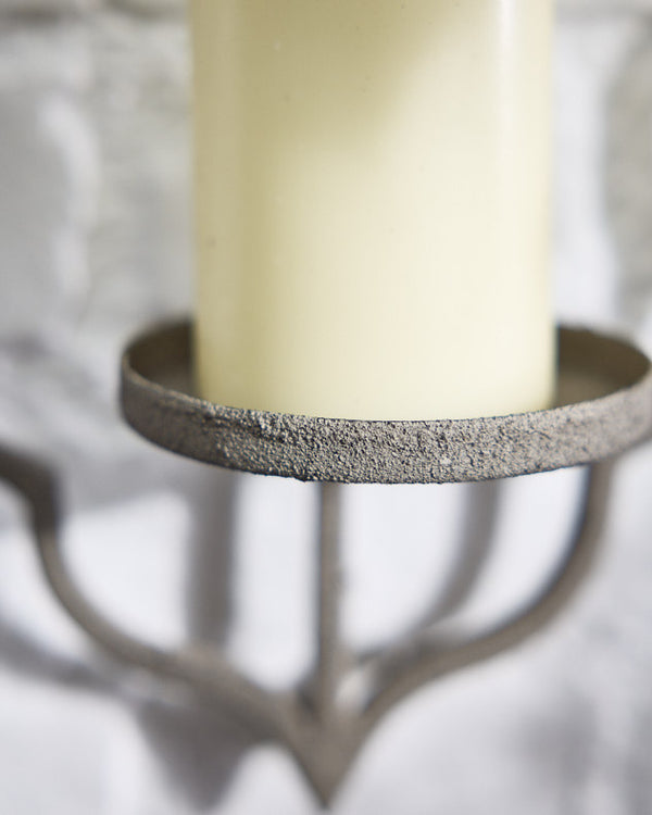 Dibor Grey Moroccan Wall Candle Sconce