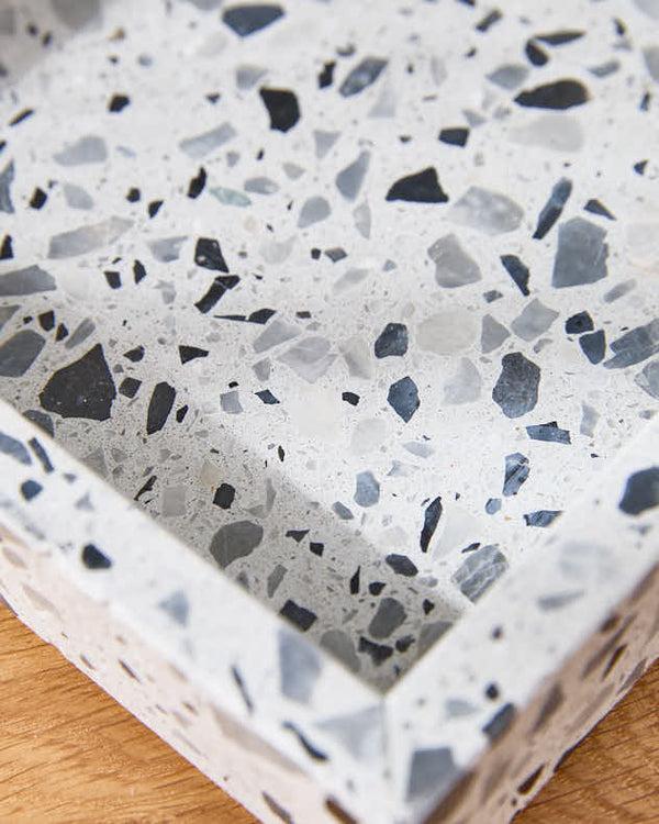 Dibor Grey Natural Marble Bathroom Tray