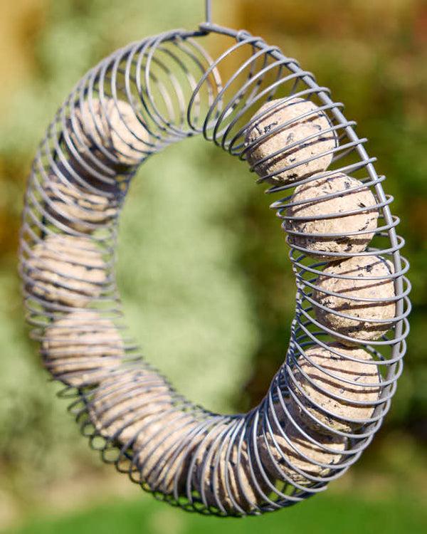 Dibor Grey Round Hanging Bird Feeder