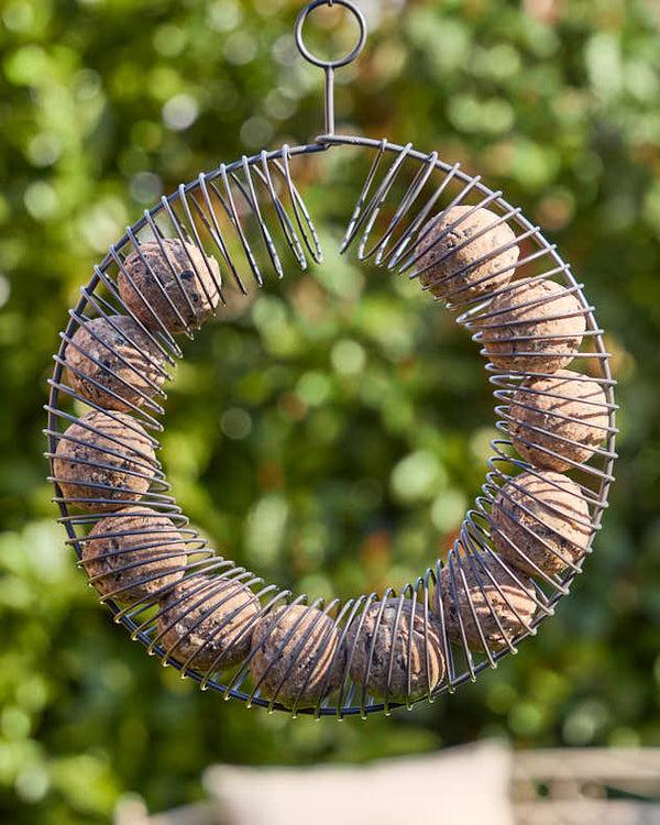 dibor Grey Round Hanging Bird Feeder