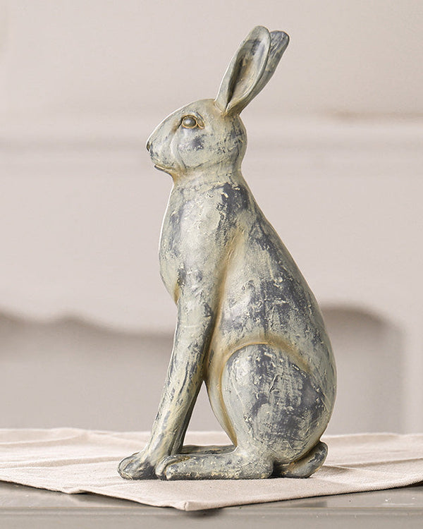 Dibor Grey Small Sitting Hare Ornament