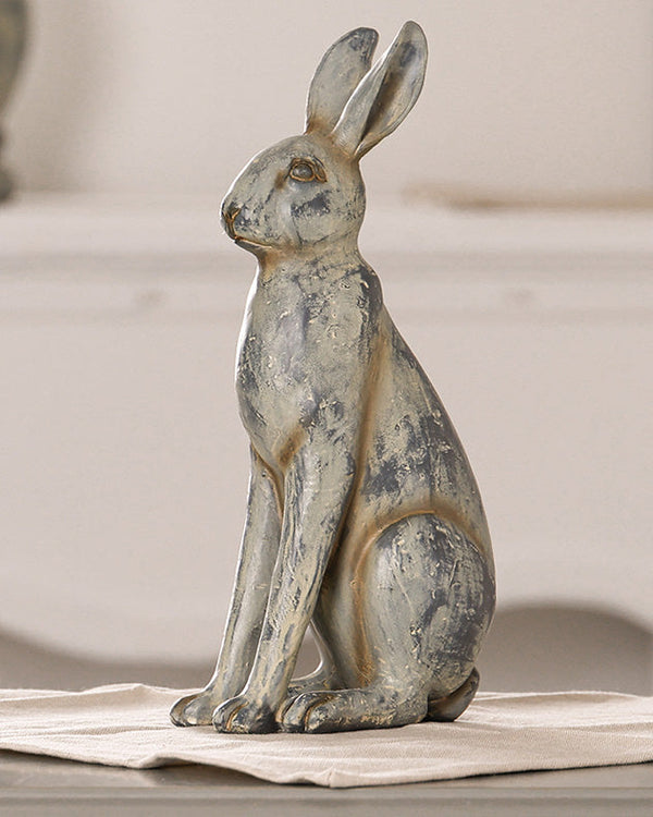 Dibor Grey Small Sitting Hare Ornament
