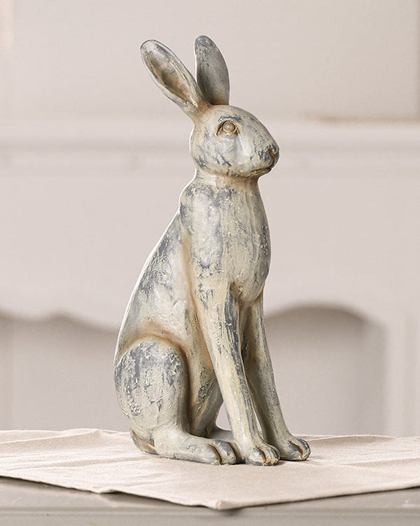 dibor Grey Small Sitting Hare Ornament