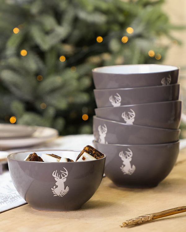 dibor Grey Stag Bowls