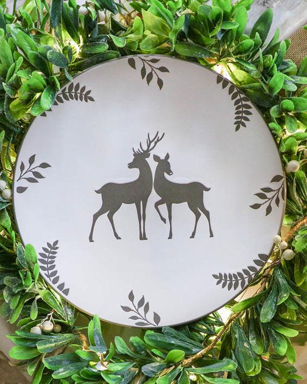 Dibor Grey Stag Dinner Plates