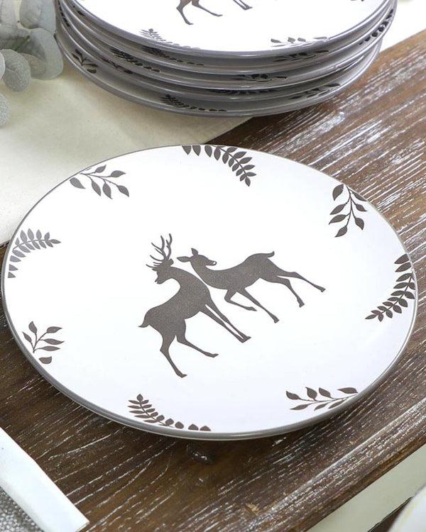 Dibor Grey Stag Dinner Plates
