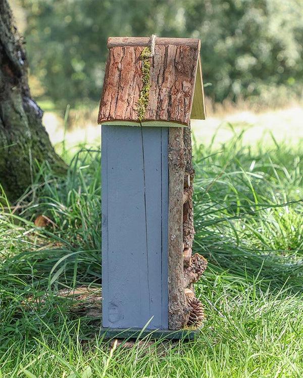 Dibor Grey Three Tier Wooden Bird House