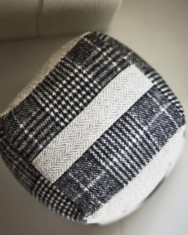 Dibor Grey Tweed Stag Fabric Door Stop