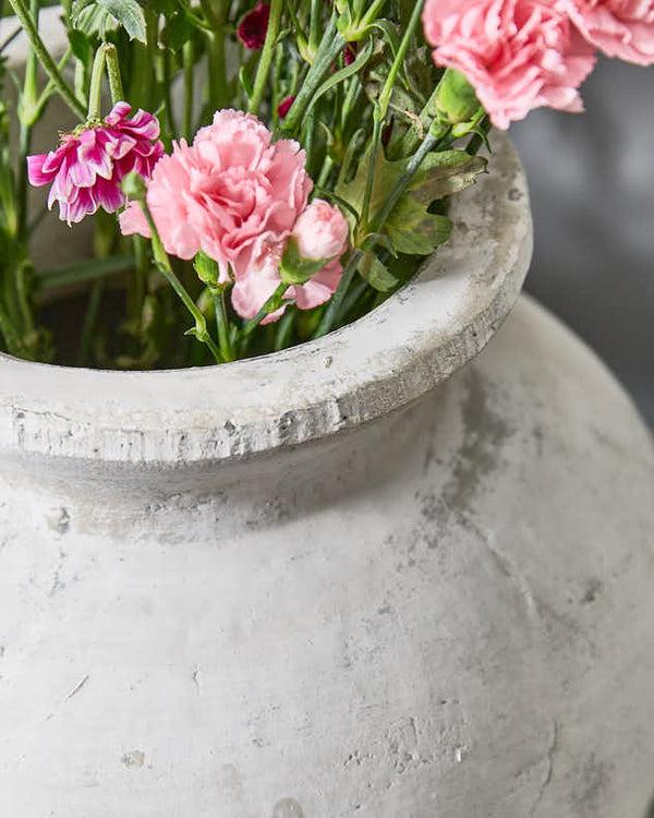 Dibor Handcrafted White Grecian Vase