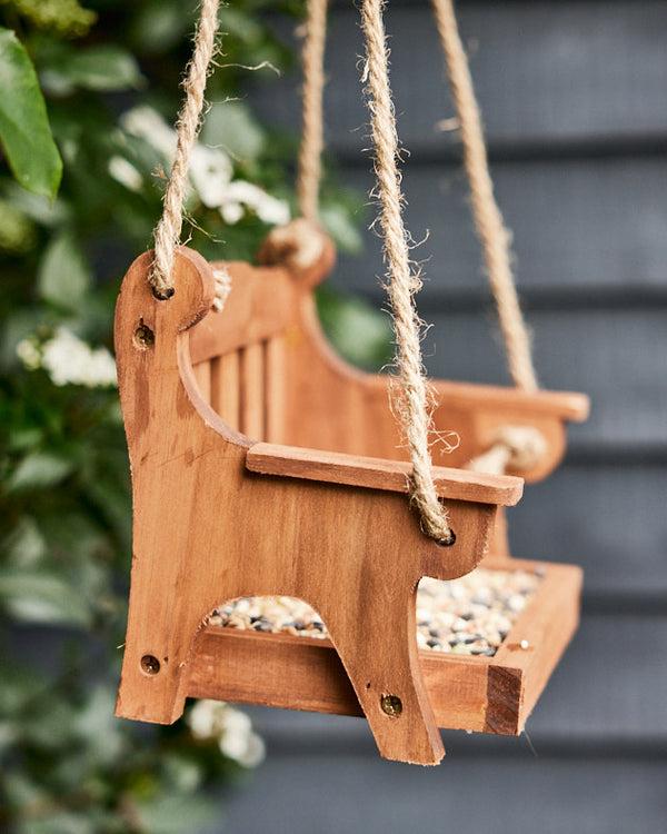 Dibor Hanging Garden Swing Bird Feeder Tray