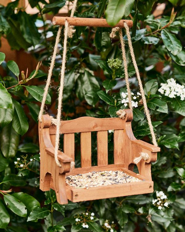 dibor Hanging Garden Swing Bird Feeder Tray