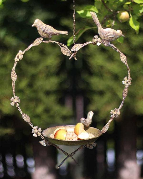 Dibor Hanging Heart Bird Dish