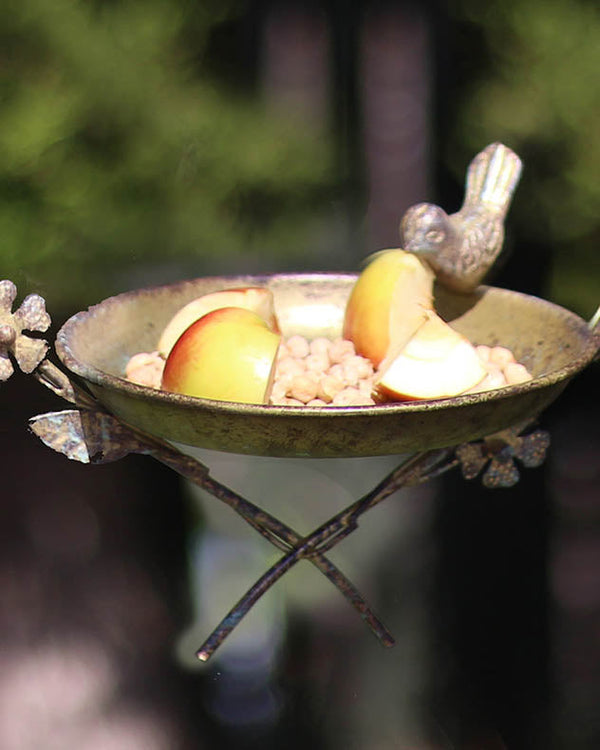 Dibor Hanging Heart Bird Dish