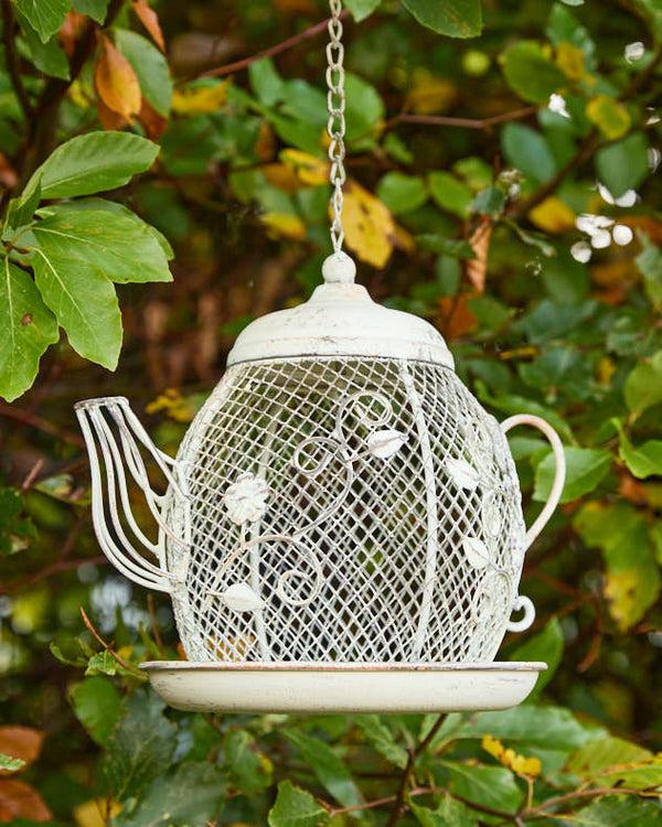 dibor Hanging Teapot Bird Feeder