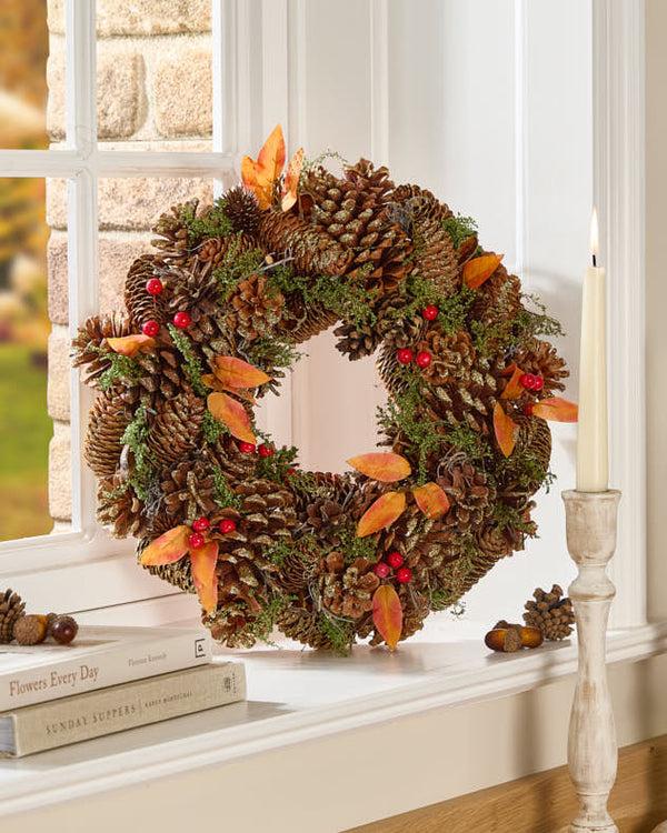 dibor Haylock Autumn Woodland Wreath 38cm