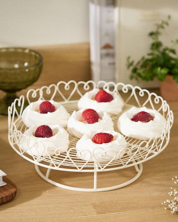 dibor Heart Trim Single Tier Cake Stand