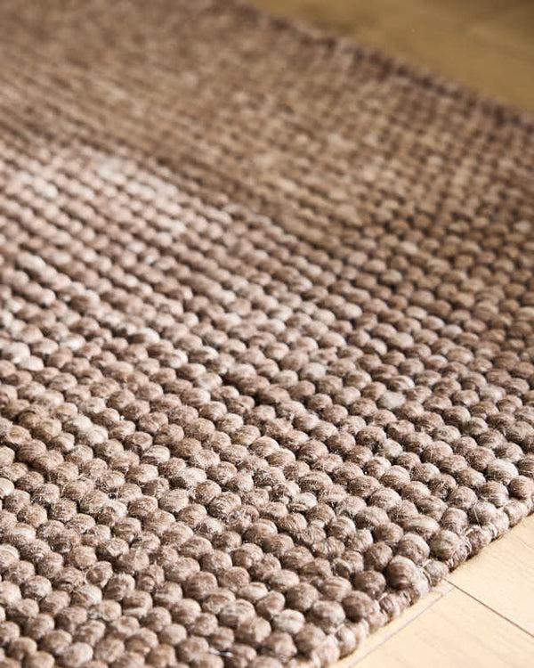 Dibor Heptonstall 120x170cm Taupe Wool Rug