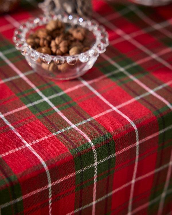 Dibor Highland Red Tartan Table Runner