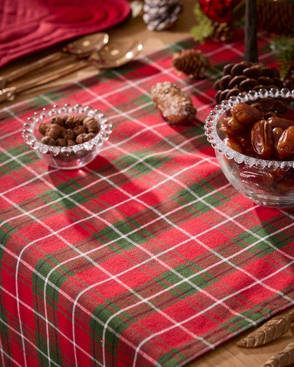 Dibor Highland Red Tartan Table Runner