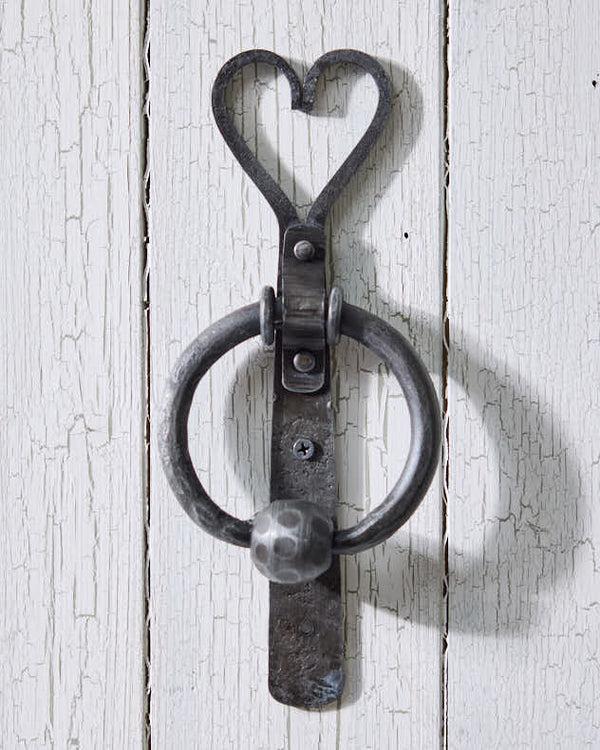 dibor Iron Heart Shaped Door Knocker