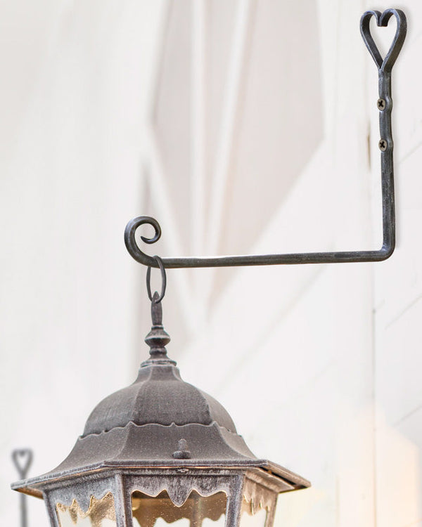 dibor Iron Heart Shaped Lantern Hook