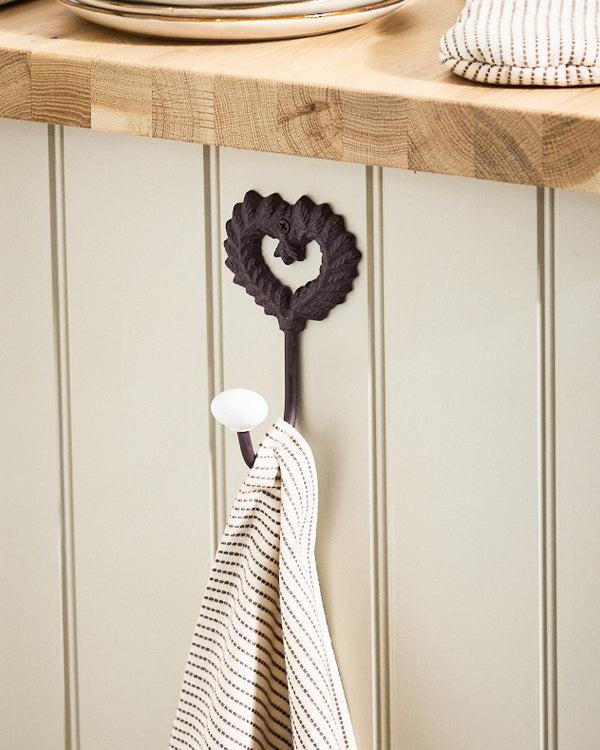 dibor Isabelle Brown Heart Hook