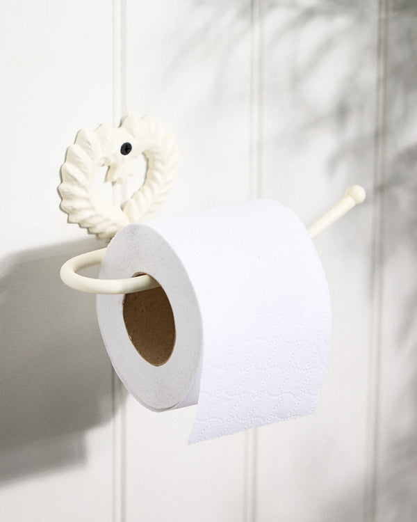 dibor Isabelle Ivory Heart Toilet Roll Holder