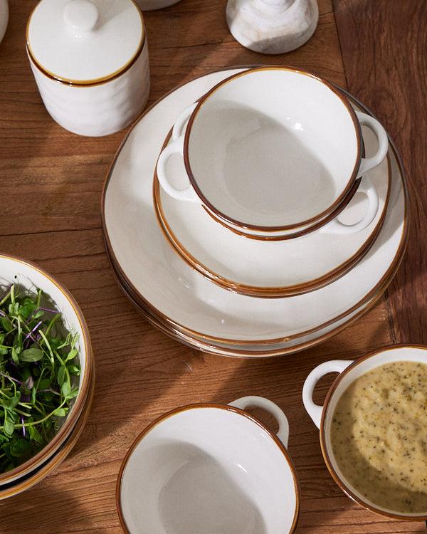 Dibor Ivory Ceramic Tableware Collection